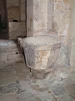 Nieigles, Eglise romane, Fonds baptismaux